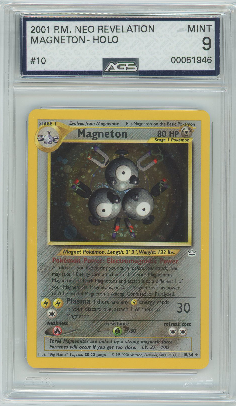 AGS (MINT 9) Magneton #10 - Neo Revelation (#00051946)