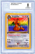 BGS 8 (NM-MT) Dragonite - 1999 Pokemon Fossil 1st Edition (#0013263919)