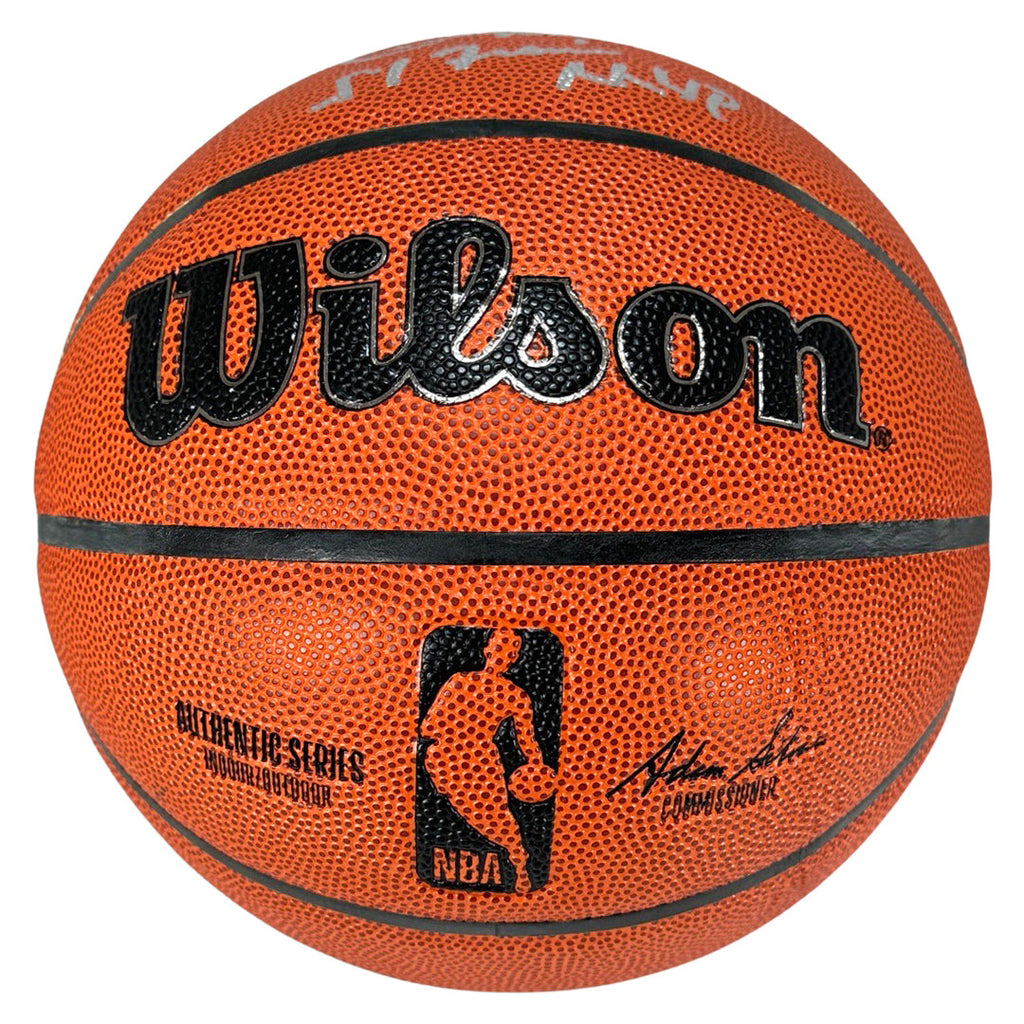 Cedric Maxwell Signed Finals MVP Inscription Wilson Authentic Series Basketball (Beckett)